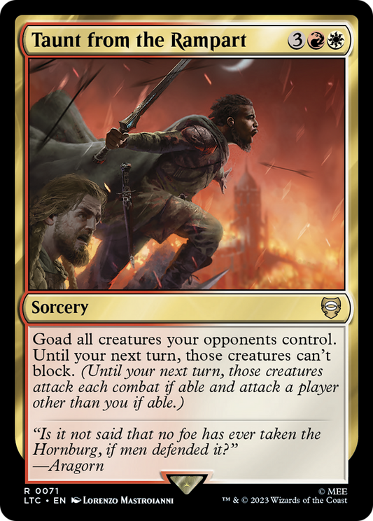 Taunt from the Rampart [The Lord of the Rings: Tales of Middle-Earth Commander] Foil