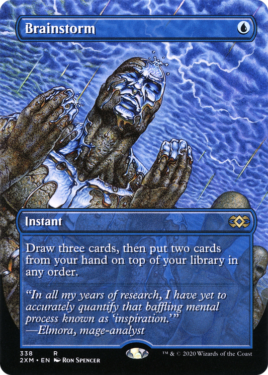 Brainstorm (Borderless) (338) Foil - Double Masters