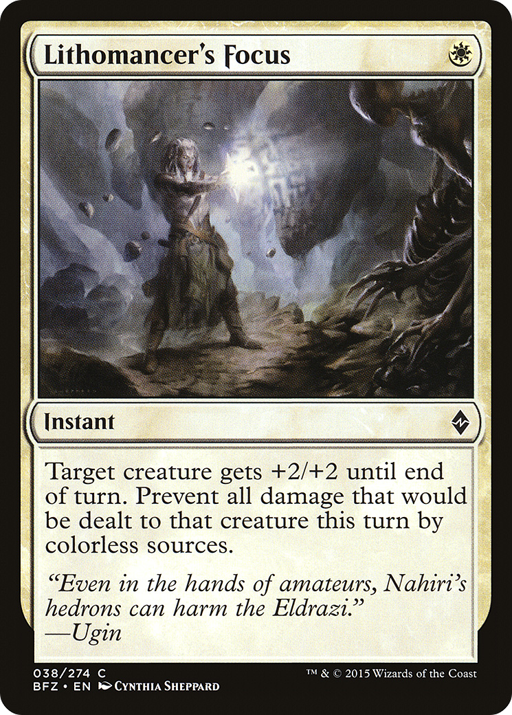 Lithomancer's Focus (038) Foil - Battle for Zendikar