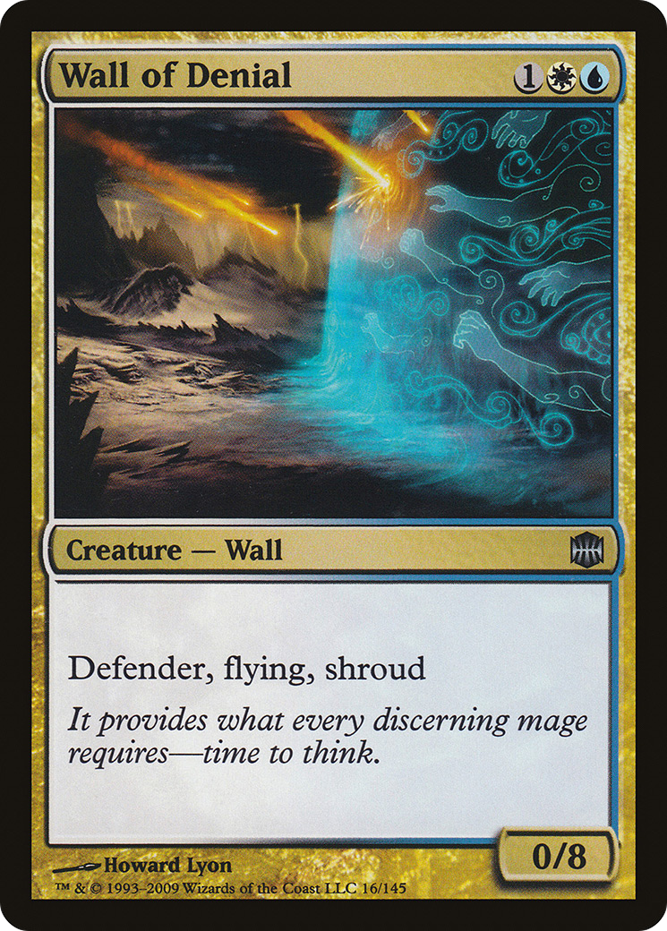 Wall of Denial (016) Foil - Alara Reborn