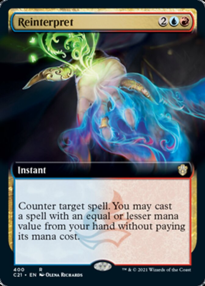 Reinterpret (Extended Art) [Commander 2021] | Silver Goblin