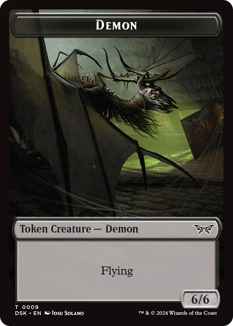 Demon Token [Duskmourn: House of Horror Tokens] | Silver Goblin