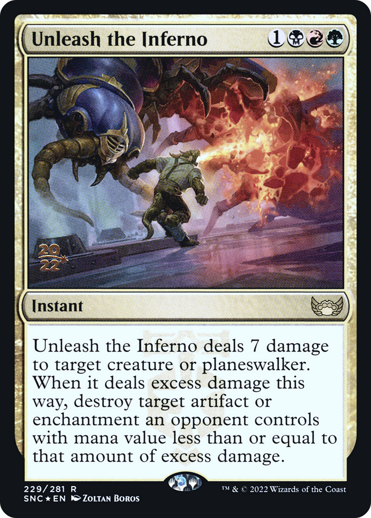 Unleash the Inferno (229s) Foil - Streets of New Capenna Promos