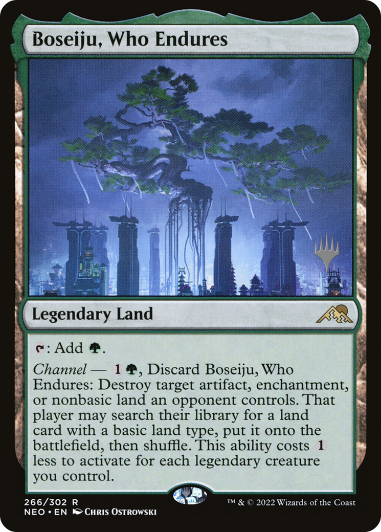 Boseiju, Who Endures (266p) - Kamigawa: Neon Dynasty Promos