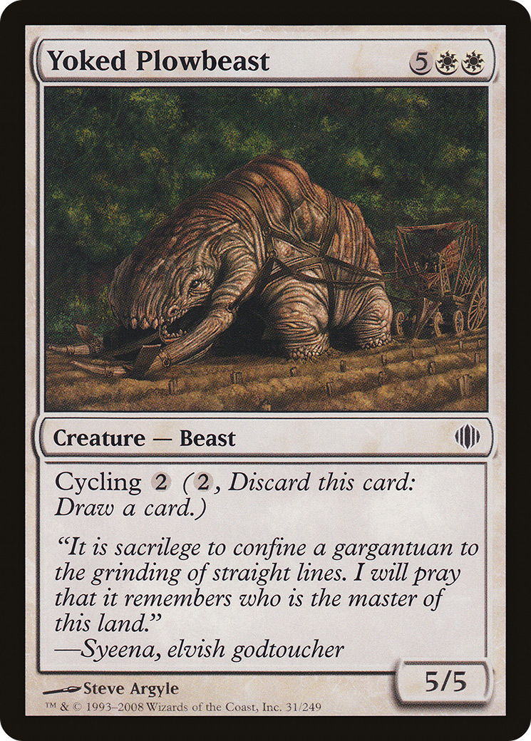 Yoked Plowbeast (031) - Shards of Alara