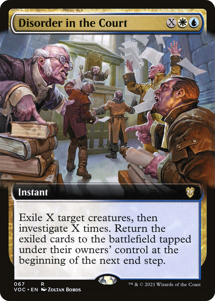 Disorder in the Court (Extended Art) (067) - Crimson Vow Commander