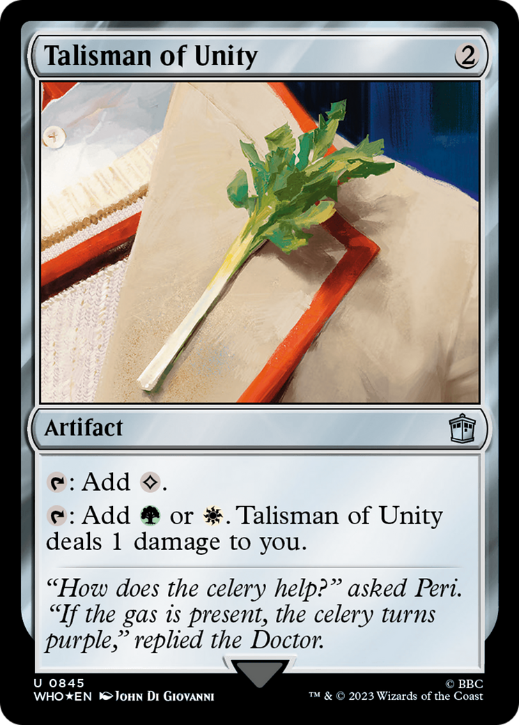 Talisman of Unity (Surge Foil) [Doctor Who] | Silver Goblin