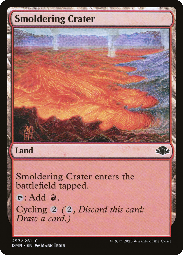 Smoldering Crater [Dominaria Remastered] Foil