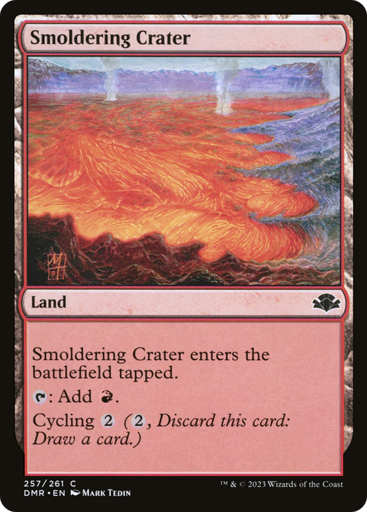 Smoldering Crater [Dominaria Remastered] Foil