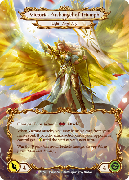 Figment of Triumph // Victoria, Archangel of Triumph (Marvel) (DTD011) Cold Foil - Dusk till Dawn