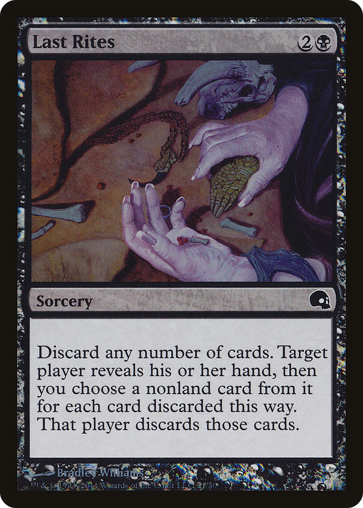 Last Rites (021) Foil - Premium Deck Series: Graveborn