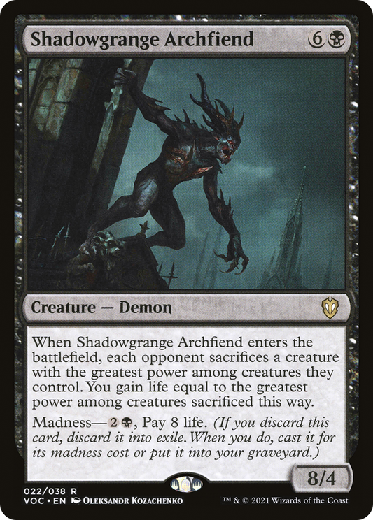 Shadowgrange Archfiend (022) - Crimson Vow Commander