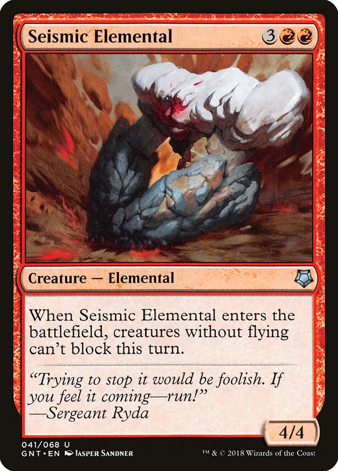 Seismic Elemental [Game Night 2018] | Silver Goblin