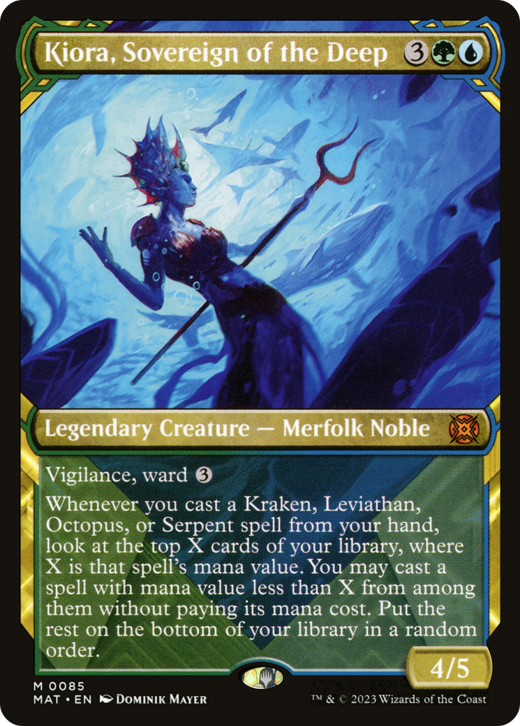 Kiora, Sovereign of the Deep (Showcase) (085) Foil - March of the Machine: The Aftermath