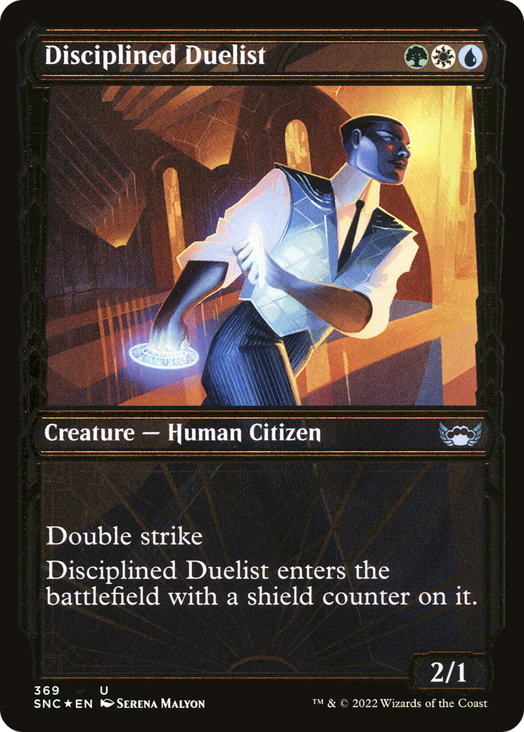 Disciplined Duelist (Gilded Foil) (369) Foil - Streets of New Capenna