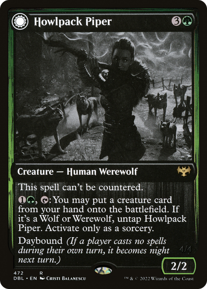 Howlpack Piper // Wildsong Howler (472) - Innistrad: Double Feature