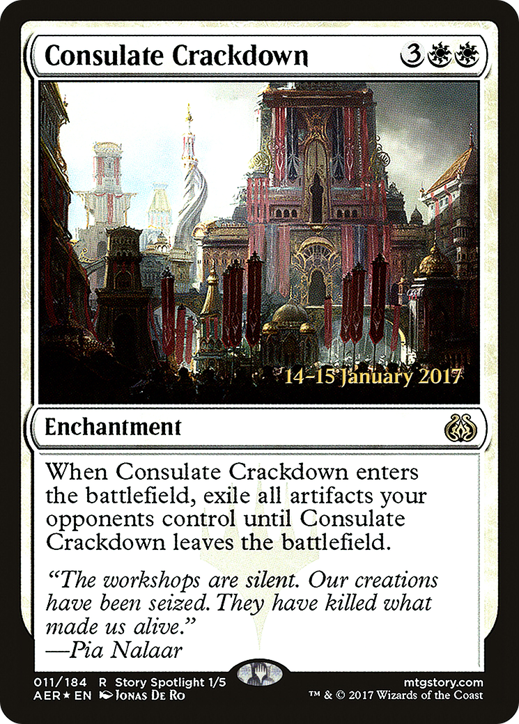 Consulate Crackdown [Aether Revolt Prerelease Promos] | Silver Goblin