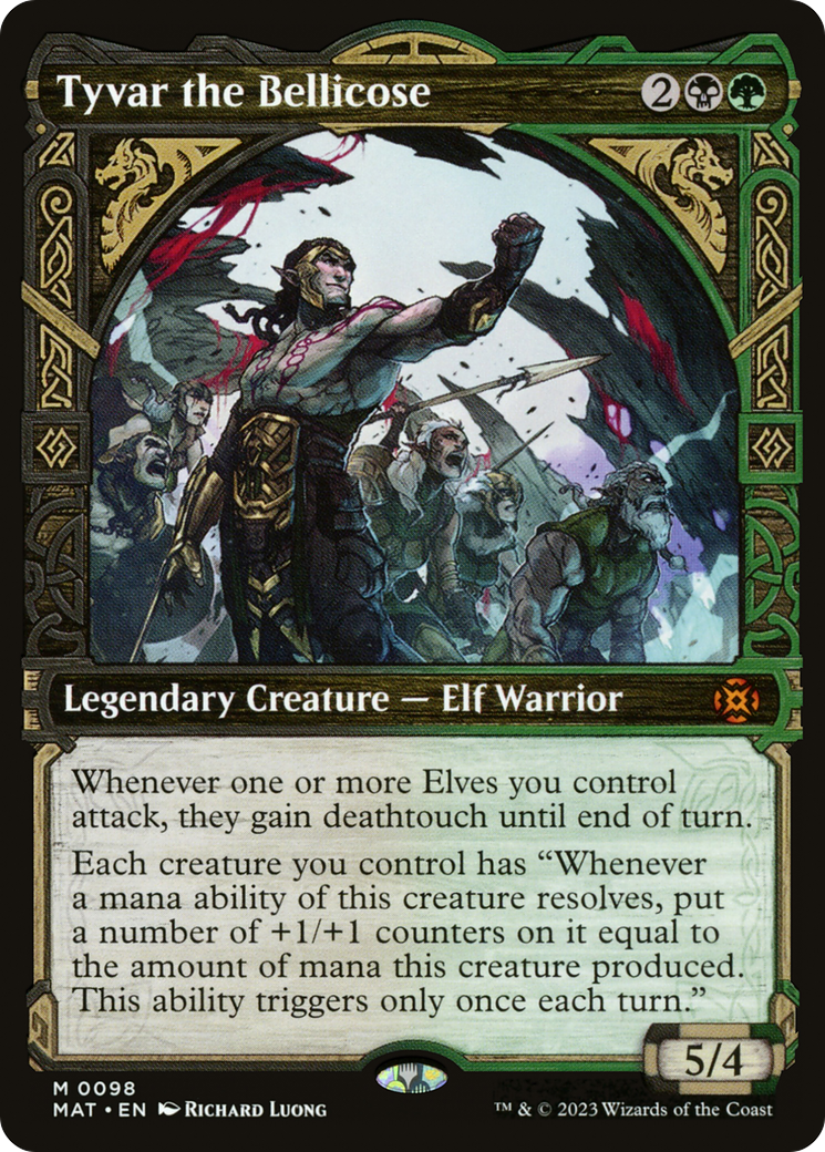 Tyvar the Bellicose (Showcase) (098) Foil - March of the Machine: The Aftermath