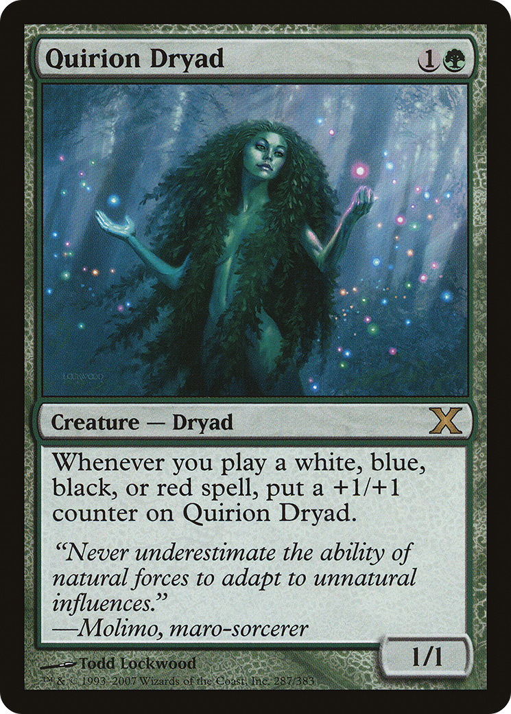 Quirion Dryad (287) Foil - Tenth Edition