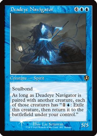 Deadeye Navigator (Retro) (Launch Party Promo) (492) Foil - Innistrad Remastered