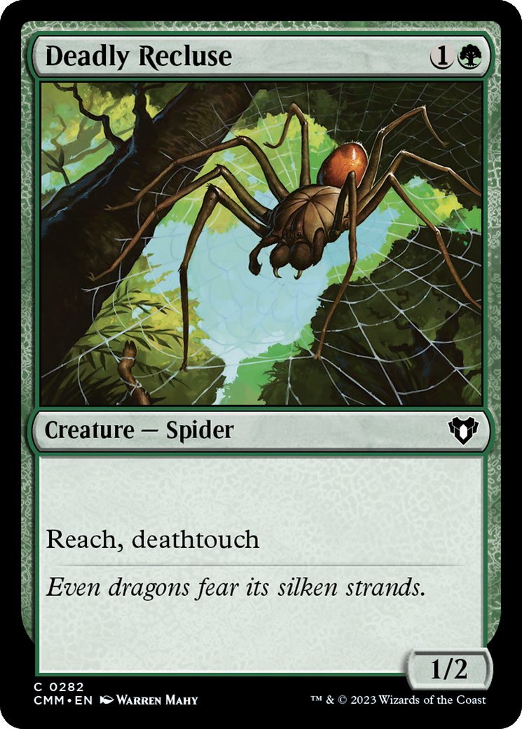 Deadly Recluse (282) Foil - Commander Masters