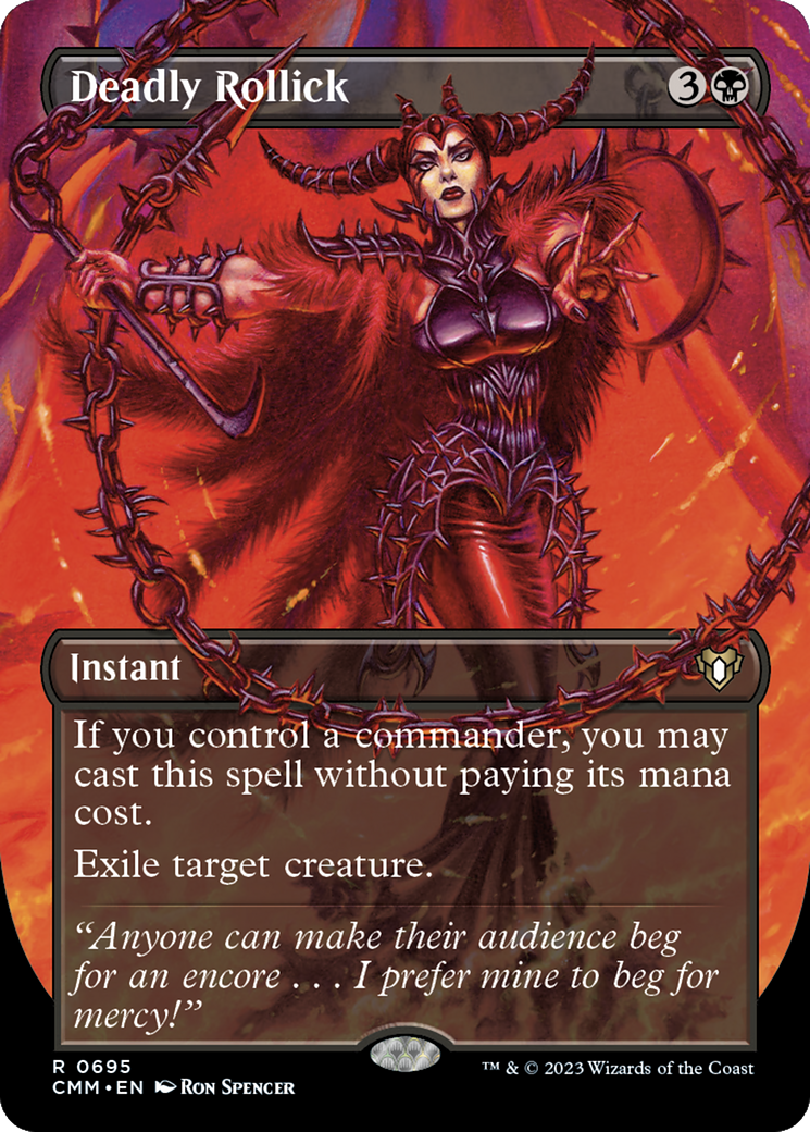 Deadly Rollick (Borderless) (695) - Commander Masters