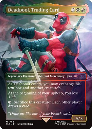 Deadpool, Trading Card (1753) Foil - Secret Lair Drop Series