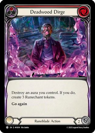 Deadwood Dirge (Red) (AVS014) - Armory Deck: Legends Viserai