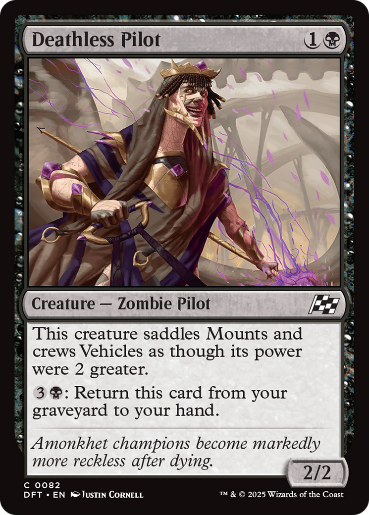 Deathless Pilot (082) Foil - Aetherdrift