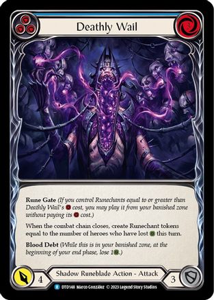 Deathly Wail (Blue) (DTD148) - Dusk till Dawn