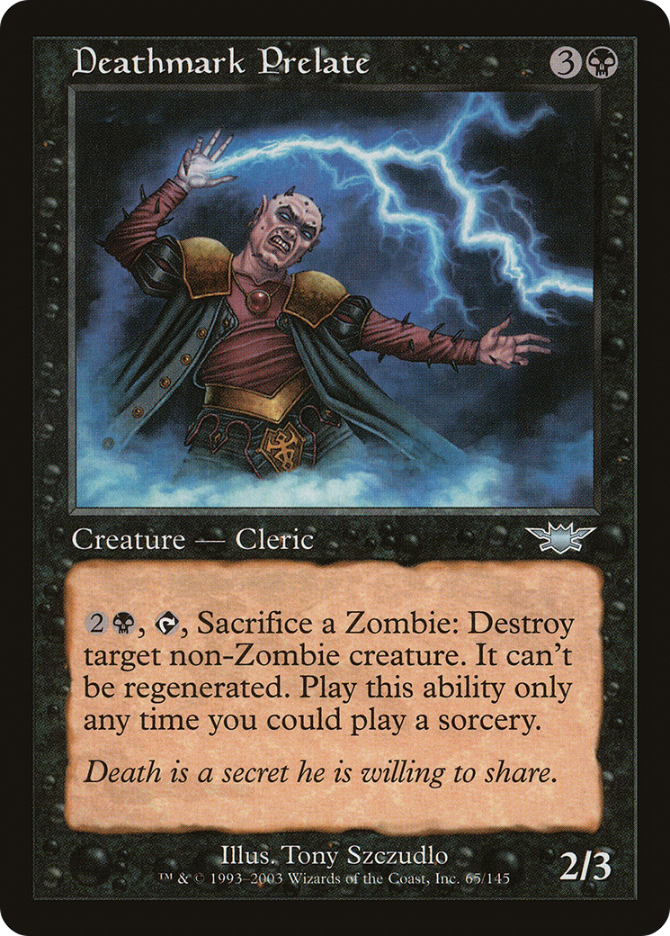 Deathmark Prelate (065) Foil - Legions
