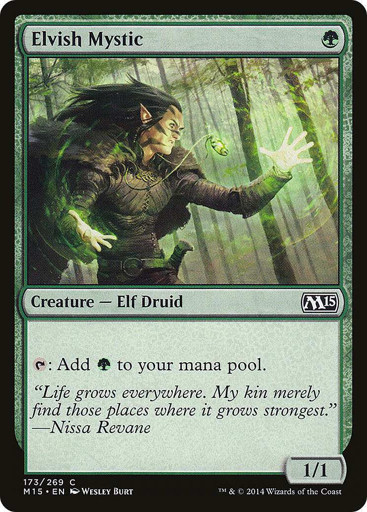 Elvish Mystic (173) Foil - Magic 2015