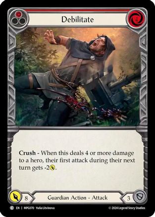 Debilitate (Red) (MPG070) - Mastery Pack Guardian