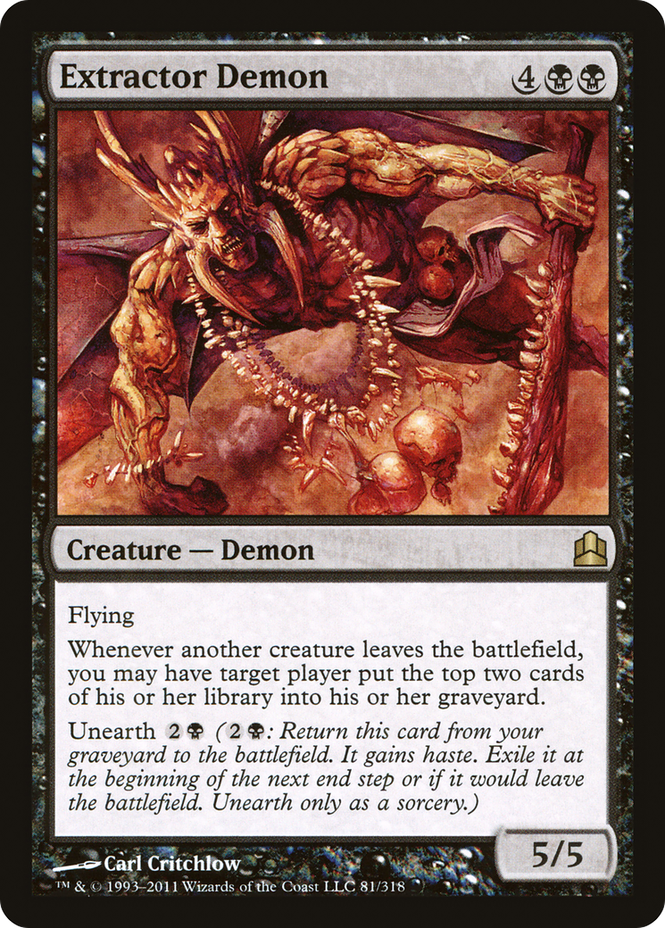 Extractor Demon (081) - Commander 2011