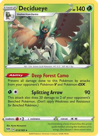 Decidueye (13) Holofoil - Darkness Ablaze
