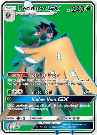 Decidueye GX (Full Art) (SM37) Holofoil - Black Star Promos
