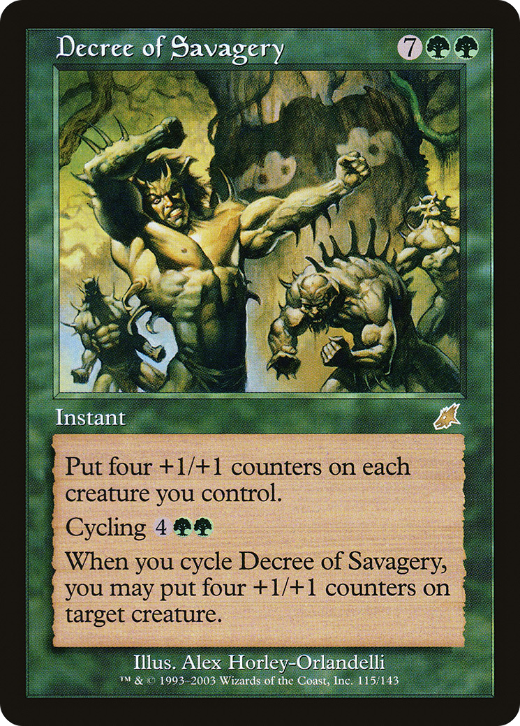 Decree of Savagery (115) Foil - Scourge