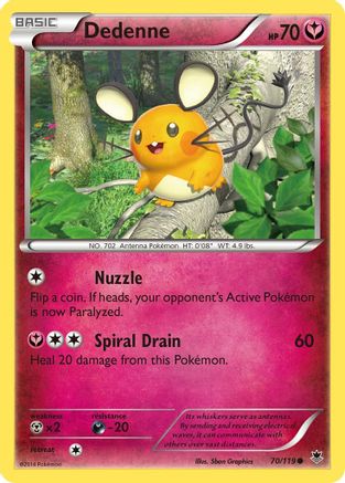Dedenne (70) Reverse Holofoil - Phantom Forces