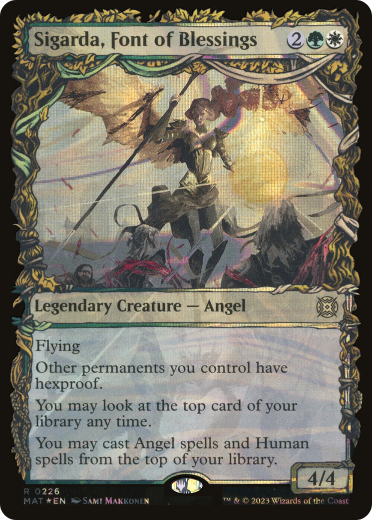 Sigarda, Font of Blessings (Halo Foil) (Showcase) (226) Foil - March of the Machine: The Aftermath