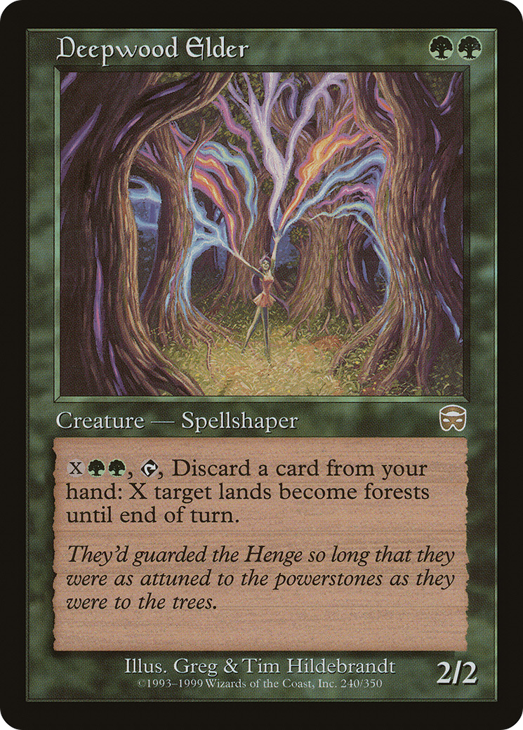 Deepwood Elder (240) Foil - Mercadian Masques