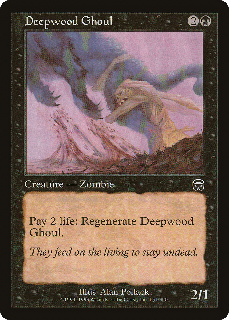 Deepwood Ghoul (131) Foil - Mercadian Masques