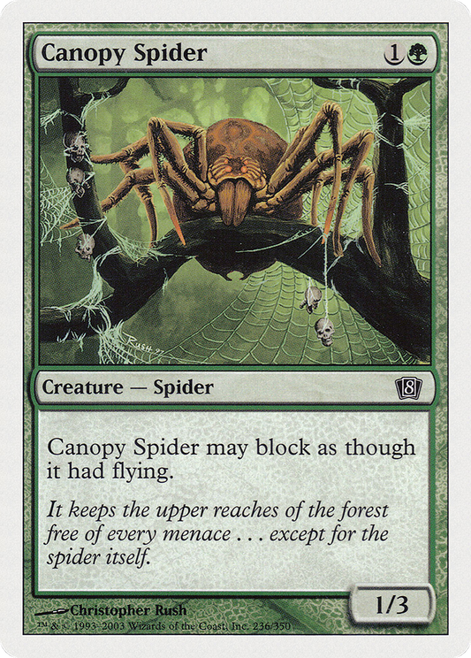 Canopy Spider (236) Foil - Eighth Edition