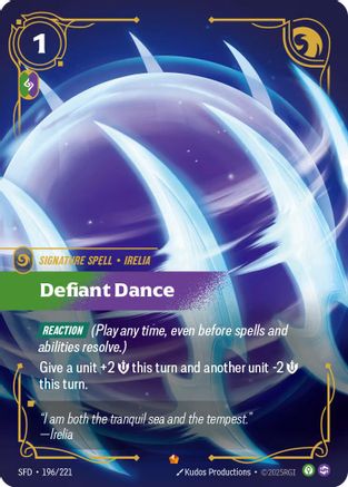 Defiant Dance (196) Foil - Spiritforged