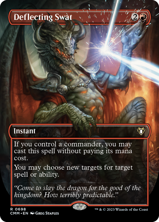 Deflecting Swat (Borderless) (698) - Commander Masters