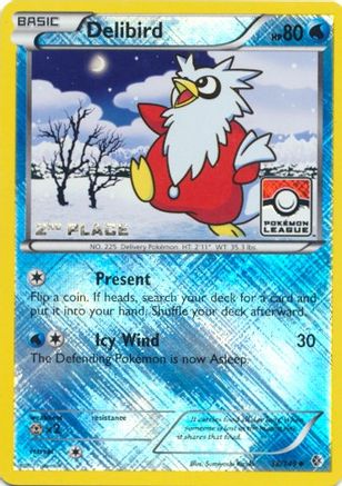 Delibird (Pokemon League) [2nd Place] (38) Reverse Holofoil - League & Championship Cards