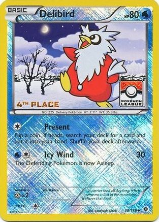 Delibird (Pokemon League) [4th Place] (38) Reverse Holofoil - Boundaries Crossed