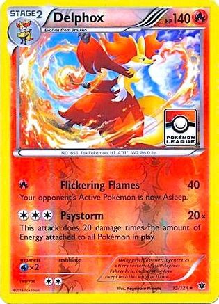 Delphox (Pokemon League) (13) Reverse Holofoil - League & Championship Cards