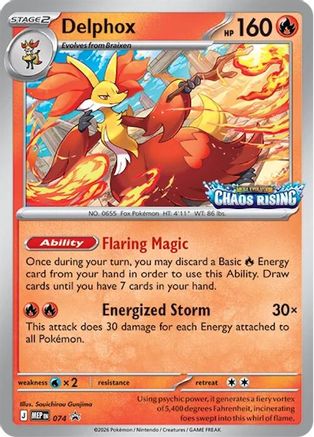 Delphox (Prerelease) (74) Holofoil - Black Star Promos