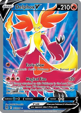 Delphox V (Full Art) (173) Holofoil - Lost Origin