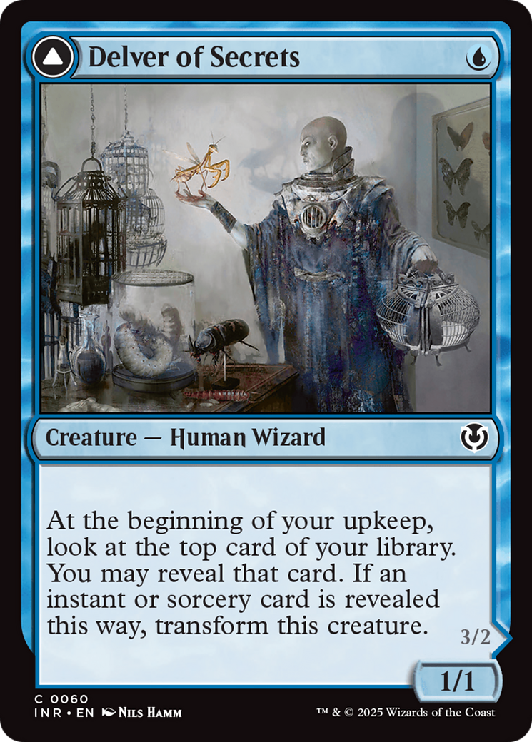 Delver of Secrets // Insectile Aberration (060) Foil - Innistrad Remastered